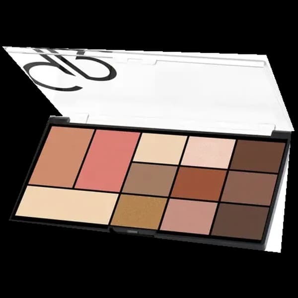 پالت صورت و چشم گلدن رز مدل City Style رنگ 01 Warm Nude