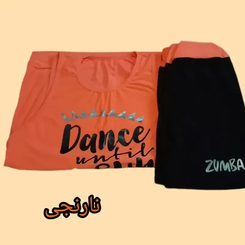 ست ورزشی زنانه تاپ و شلوارک فیلامنت کشی سایز 38 تا 48 — تصویر ۶