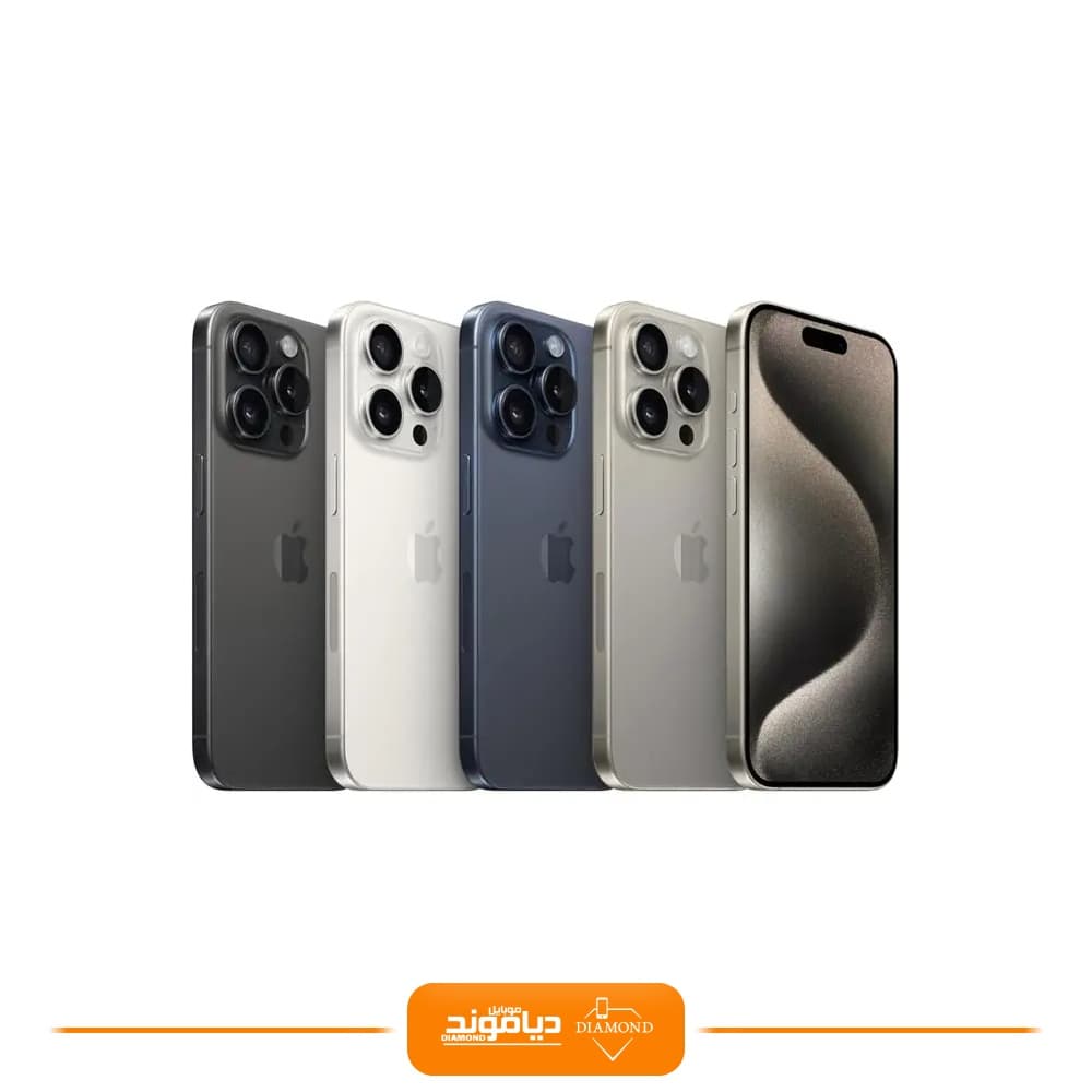 گوشی موبایل اپل مدل iPhone 15 Pro max ZAA دوسیم‌ کارت ظرفیت 512 گیگابایت و 8گیگابایت رم -در حداکتیو باتری 100-بدون کد (مدل نامبر m) — تصویر ۴