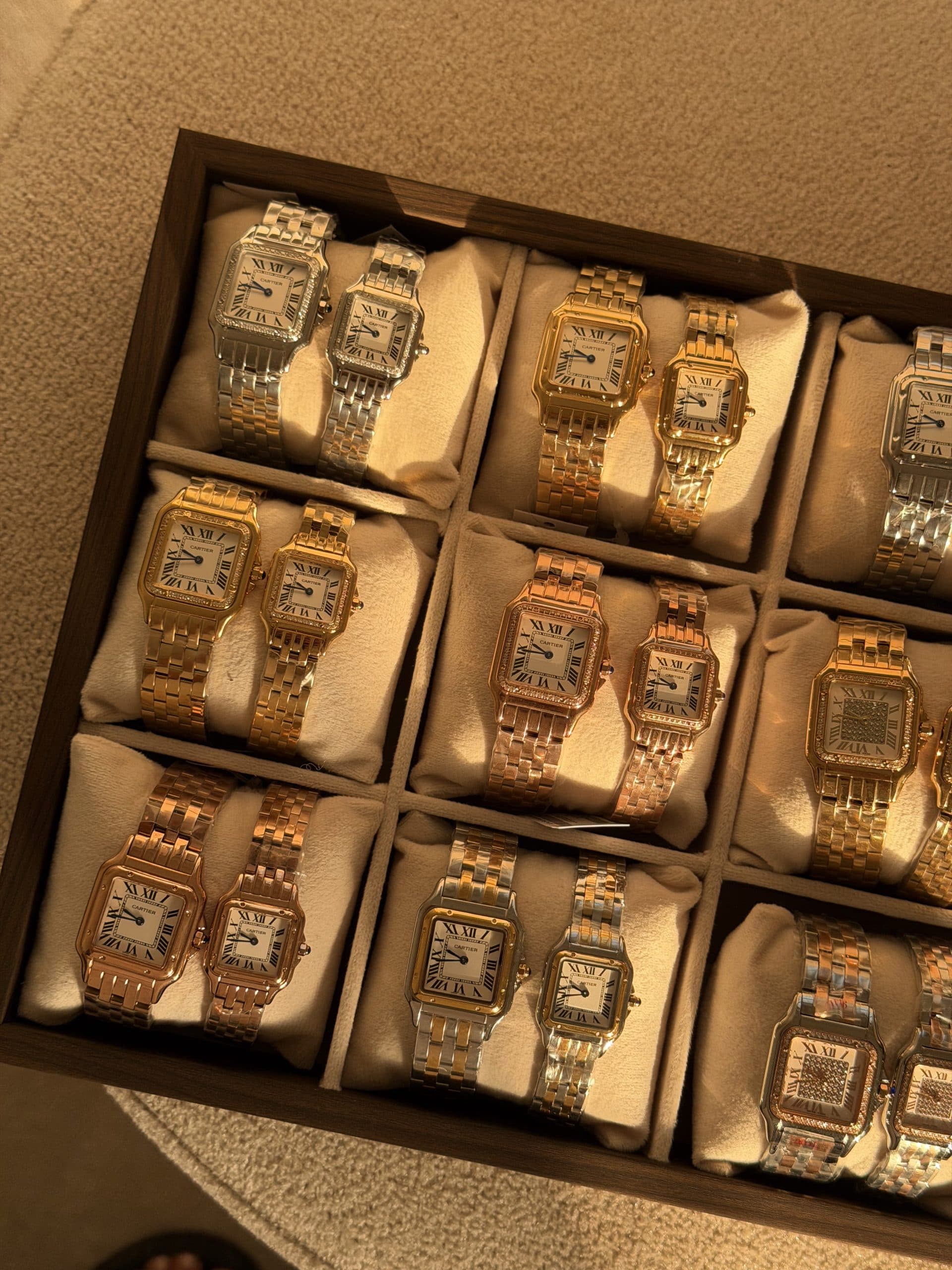 ساعت کارتیر سانتوس ست زنانه و مردانه Cartier Santos — تصویر ۴