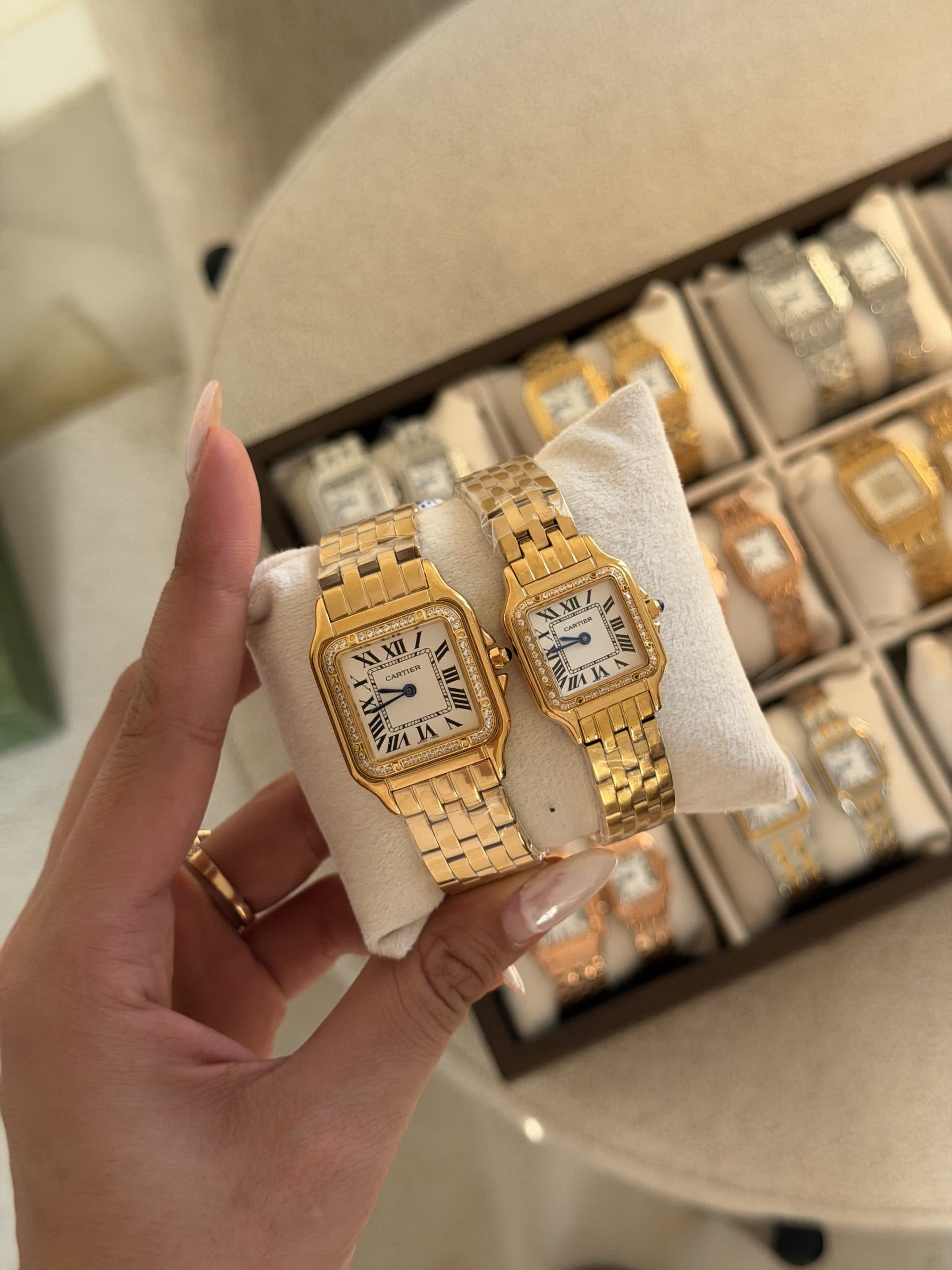 ساعت کارتیر سانتوس ست زنانه و مردانه Cartier Santos — تصویر ۳
