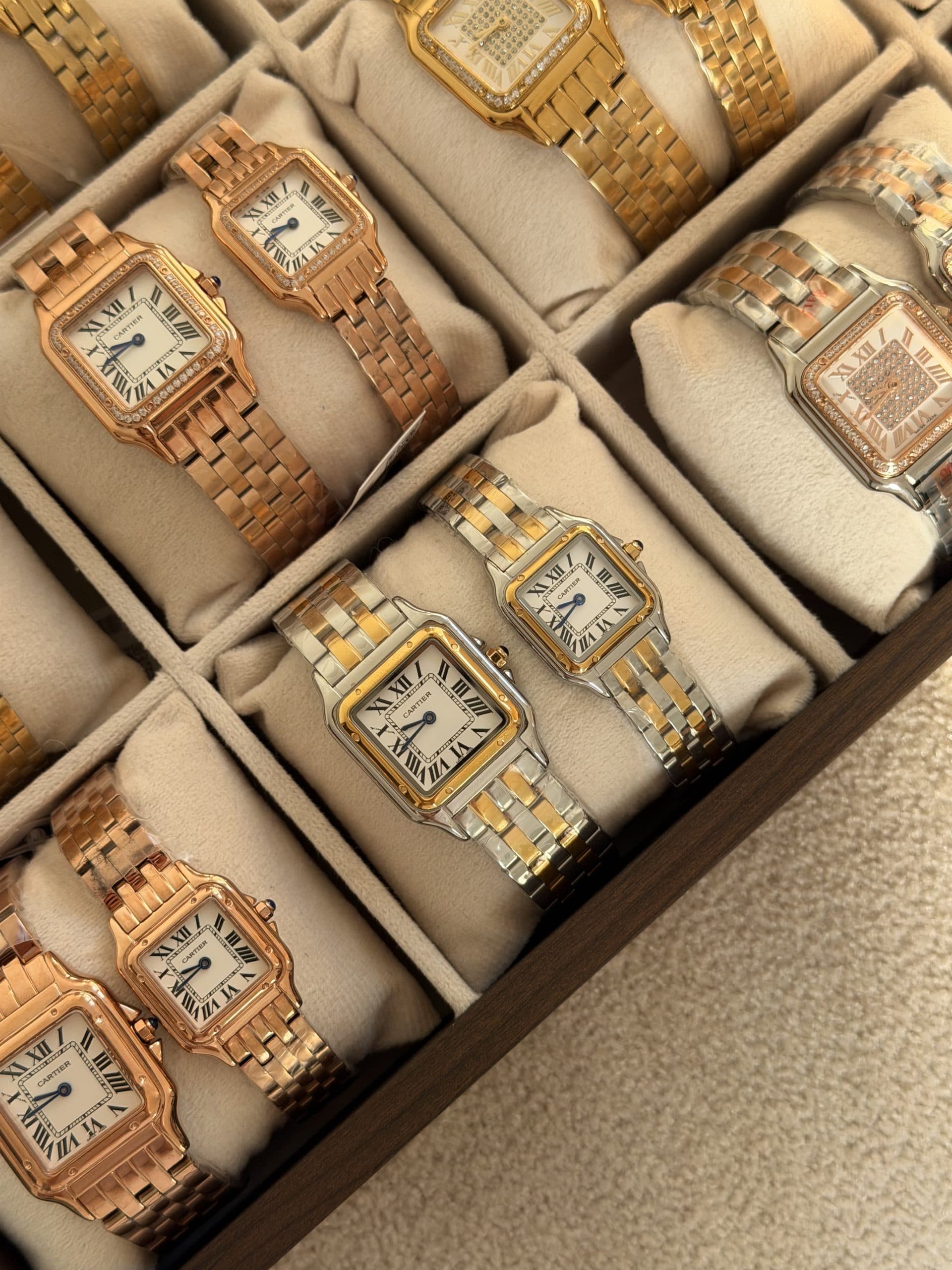 ساعت کارتیر سانتوس ست زنانه و مردانه Cartier Santos — تصویر ۷