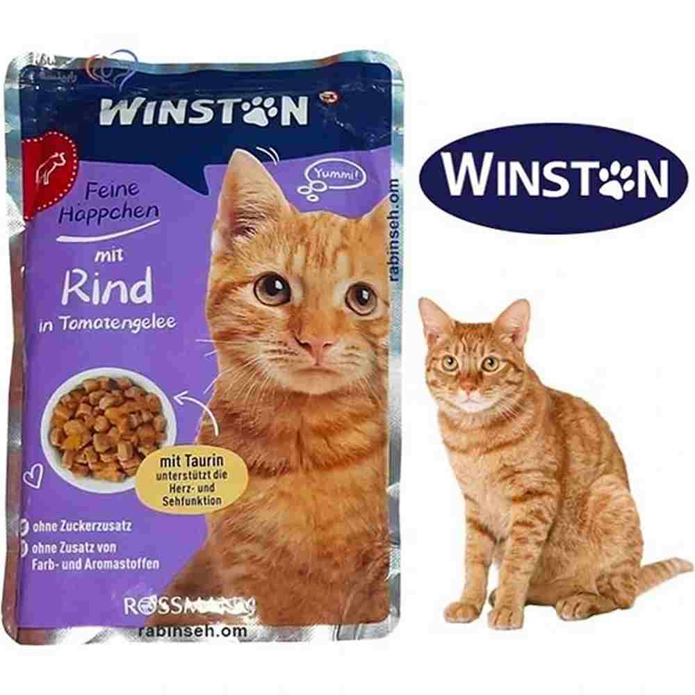پوچ گربه برند وینستون Winston با طعم بره و بوقلمون — تصویر ۲