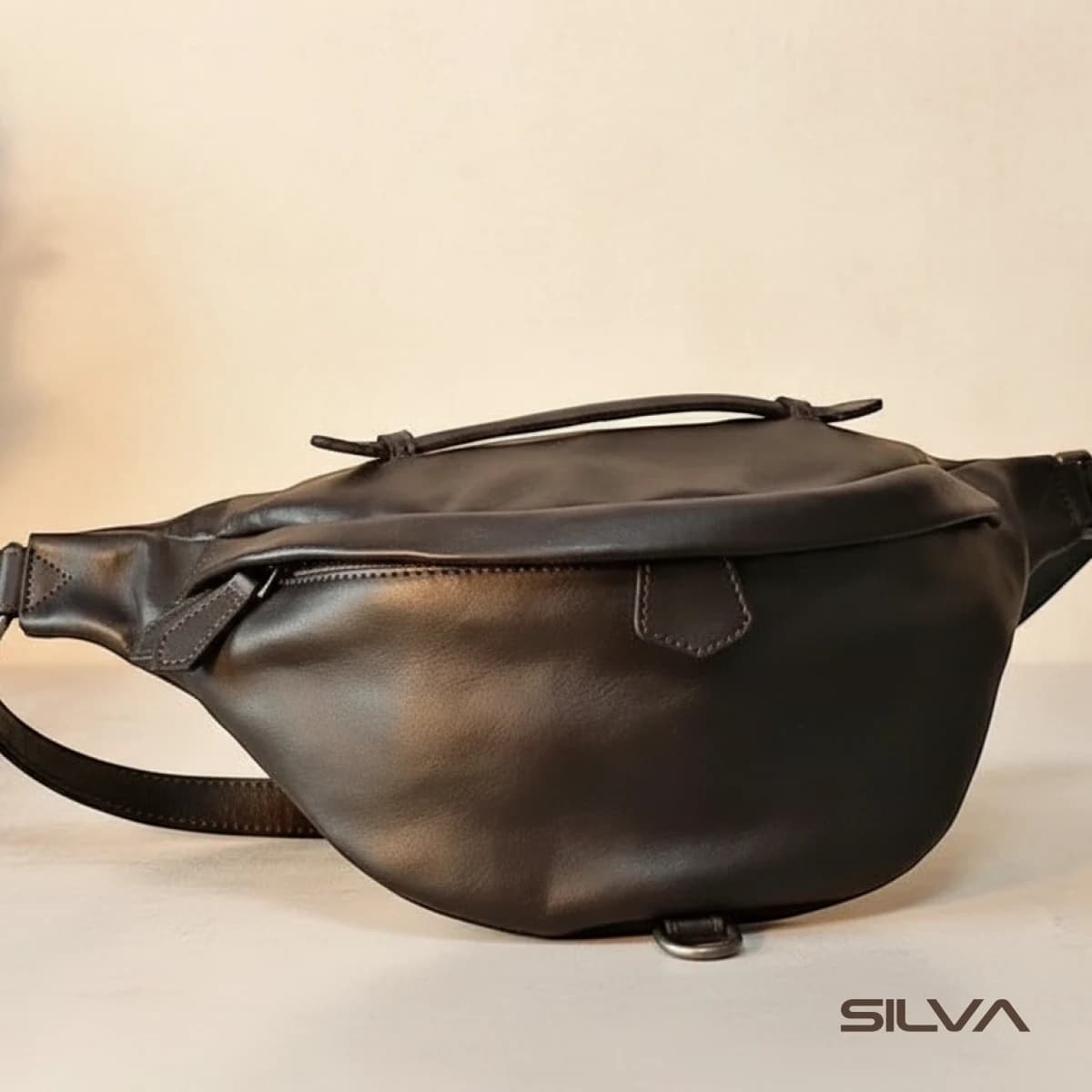 کیف کمری چرم طبیعی مدل Waist Bag 18 | سیلوا چرم
