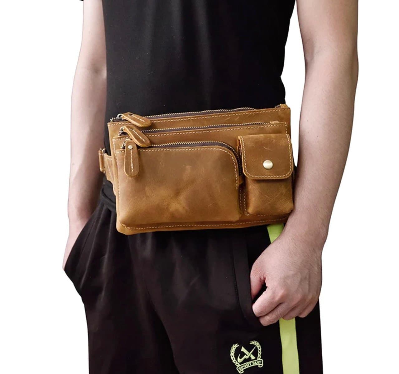 کیف کمری چرم طبیعی مدل Waist 09 | سیلوا چرم — تصویر ۶