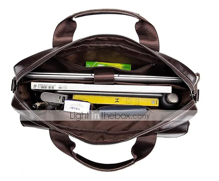 کیف اداری چرم طبیعی مدل Office Bag 23 | سیلوا چرم — تصویر ۵