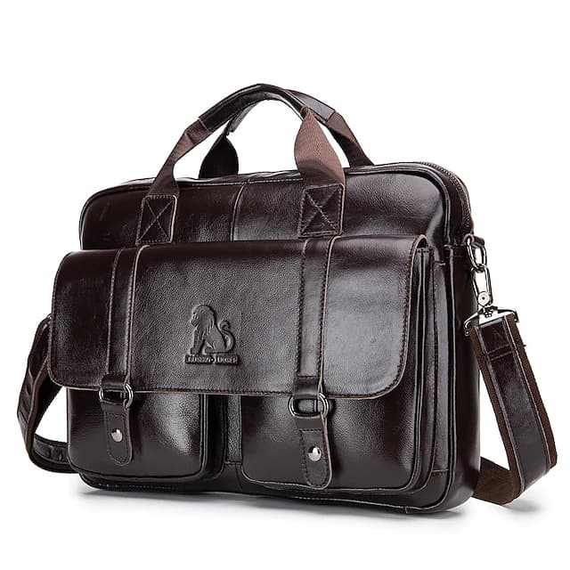 کیف اداری چرم طبیعی مدل Office Bag 23 | سیلوا چرم — تصویر ۳