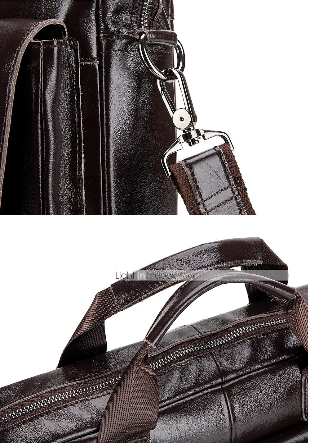 کیف اداری چرم طبیعی مدل Office Bag 23 | سیلوا چرم — تصویر ۶