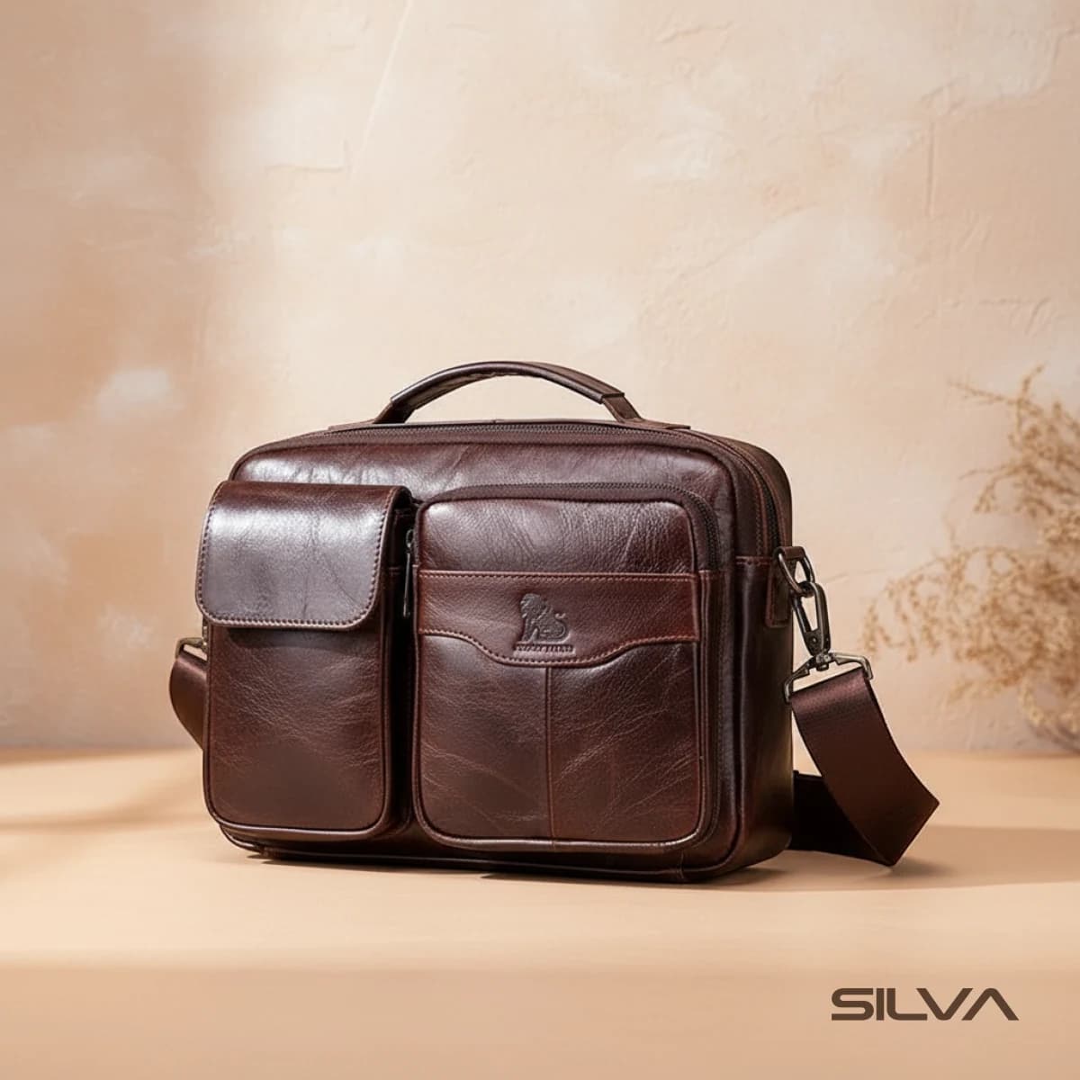 کیف اداری چرم طبیعی مدل Office Bag 22 | سیلوا چرم