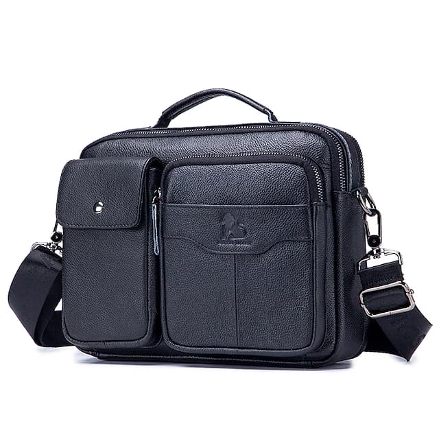 کیف اداری چرم طبیعی مدل Office Bag 22 | سیلوا چرم — تصویر ۳