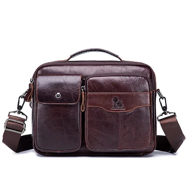 کیف اداری چرم طبیعی مدل Office Bag 22 | سیلوا چرم — تصویر ۸