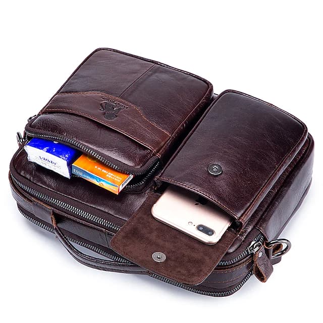 کیف اداری چرم طبیعی مدل Office Bag 22 | سیلوا چرم — تصویر ۷