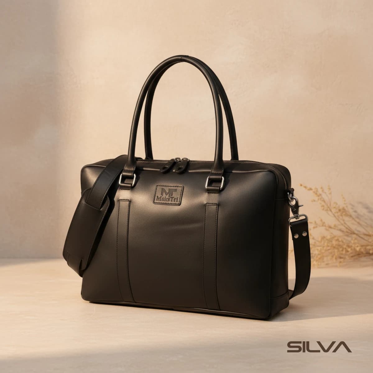 کیف اداری چرم طبیعی مدل Office Bag 19 | سیلوا چرم