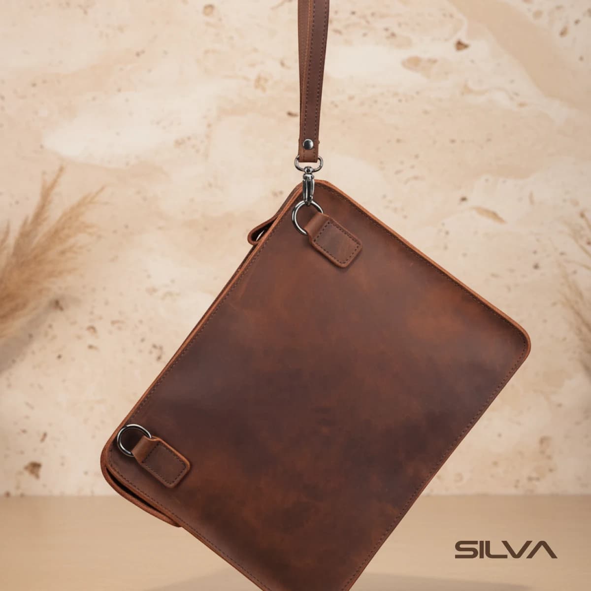 کیف تبلت چرم طبیعی مدل Tablet Bag 28 | سیلوا چرم