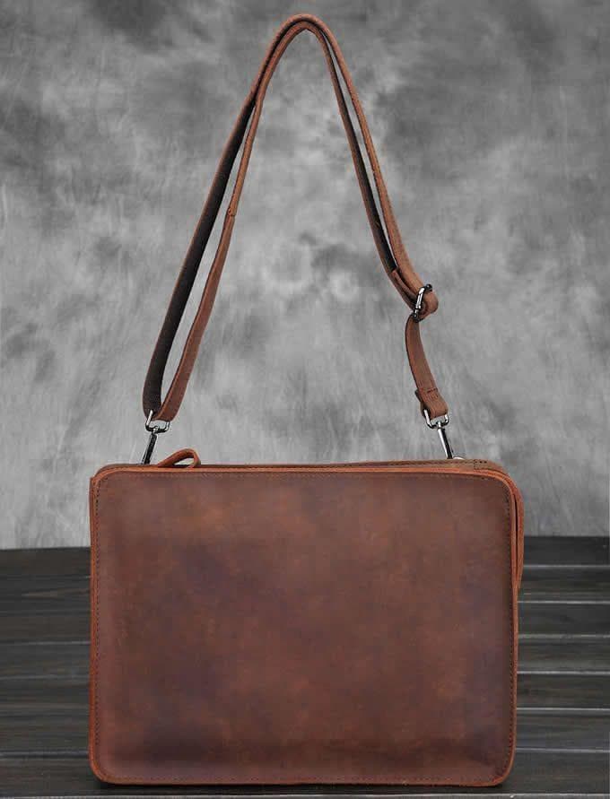 کیف تبلت چرم طبیعی مدل Tablet Bag 28 | سیلوا چرم — تصویر ۲