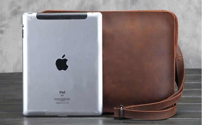 کیف تبلت چرم طبیعی مدل Tablet Bag 28 | سیلوا چرم — تصویر ۵