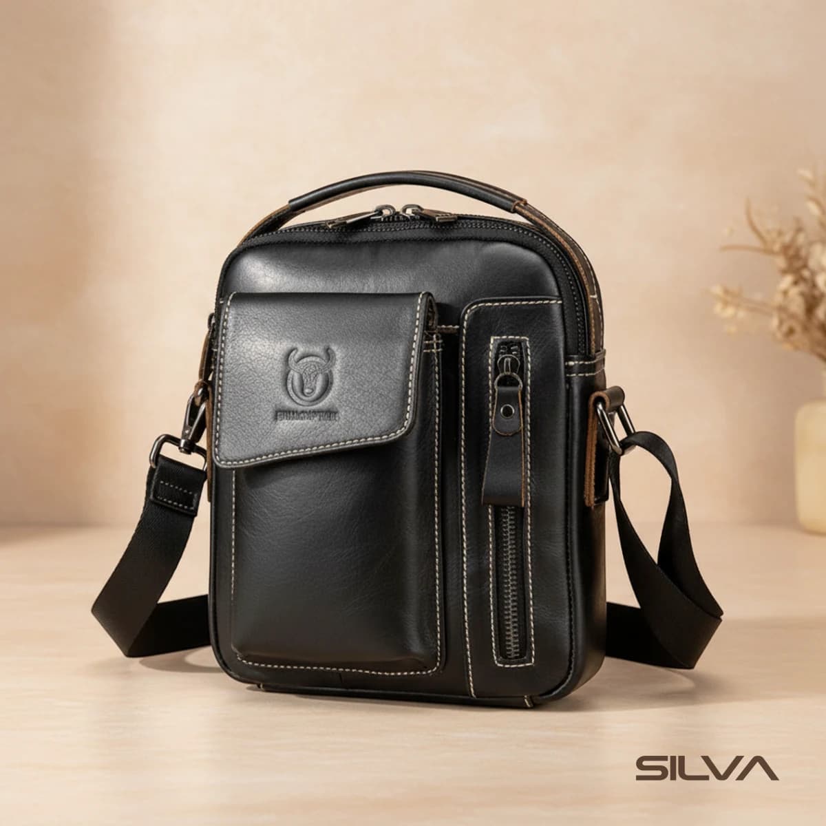 کیف تبلت چرم طبیعی مدل Tablet Bag 23 | سیلوا چرم