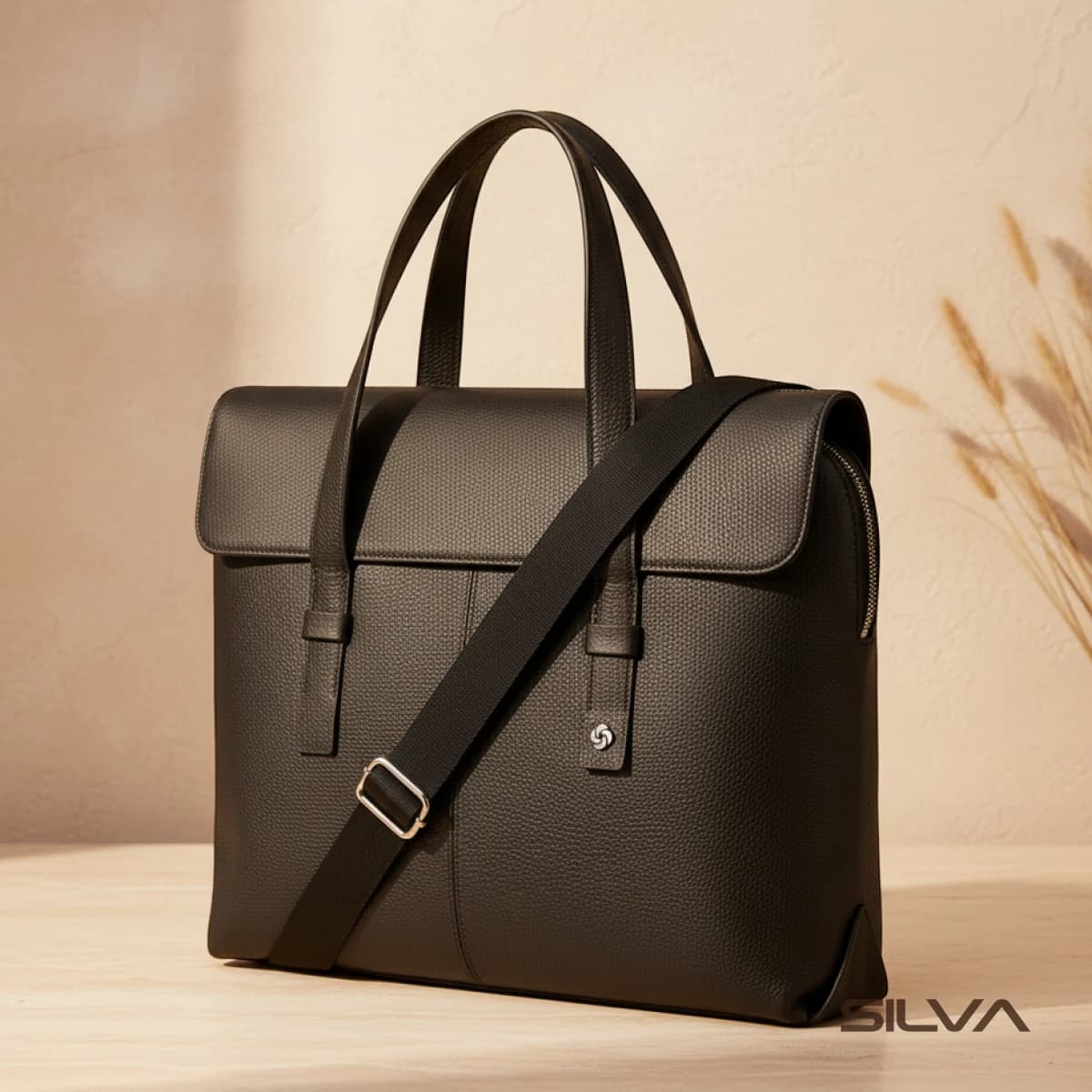 کیف اداری چرم طبیعی مدل Office Bag 12 | سیلوا چرم