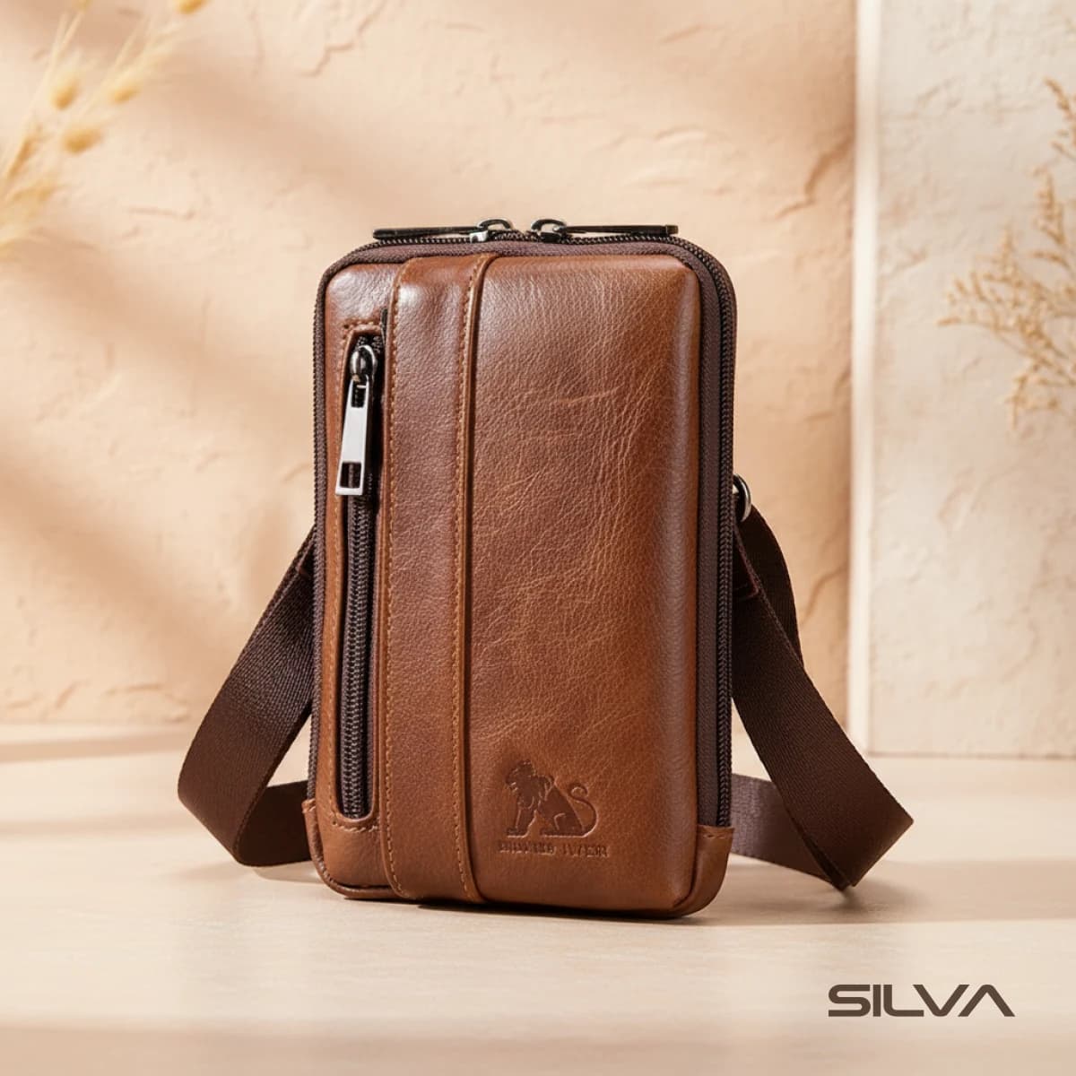 کیف دوشی چرم طبیعی مدل Shoulder Bag 16 | سیلوا چرم