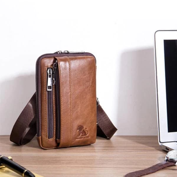 کیف دوشی چرم طبیعی مدل Shoulder Bag 16 | سیلوا چرم — تصویر ۲