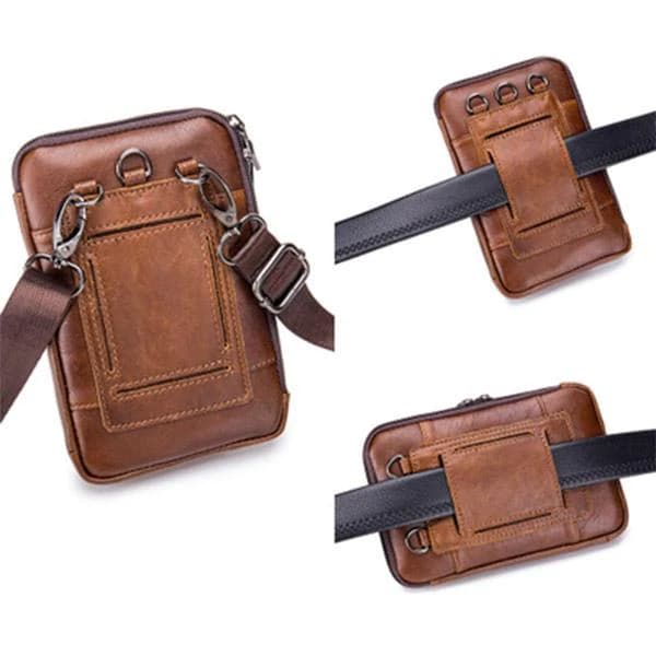 کیف دوشی چرم طبیعی مدل Shoulder Bag 16 | سیلوا چرم — تصویر ۸