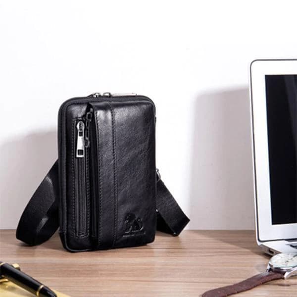 کیف دوشی چرم طبیعی مدل Shoulder Bag 16 | سیلوا چرم — تصویر ۳