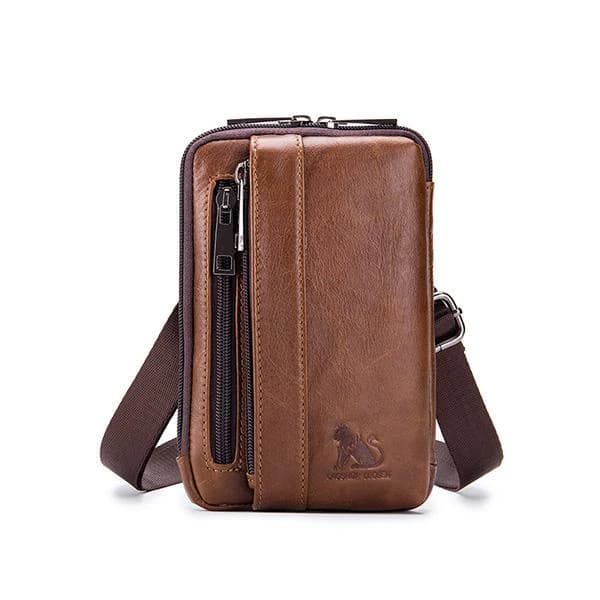 کیف دوشی چرم طبیعی مدل Shoulder Bag 16 | سیلوا چرم — تصویر ۴