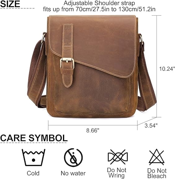 کیف دوشی چرم طبیعی مدل Shoulder Bag 15 | سیلوا چرم — تصویر ۲