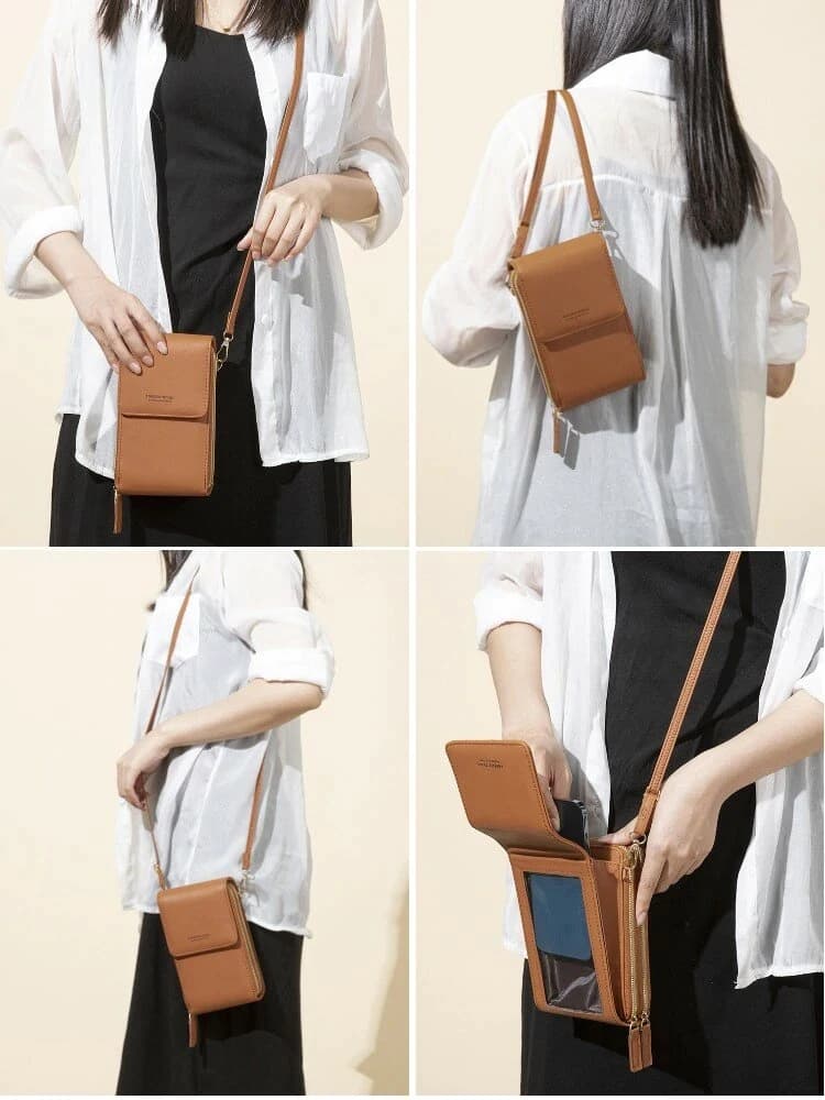 کیف دوشی چرم طبیعی مدل Shoulder Bag 13 | سیلوا چرم — تصویر ۴