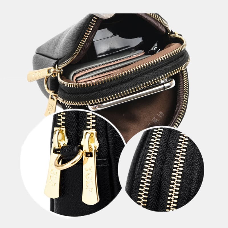 کیف دوشی چرم طبیعی مدل Shoulder Bag 17 | سیلوا چرم — تصویر ۳