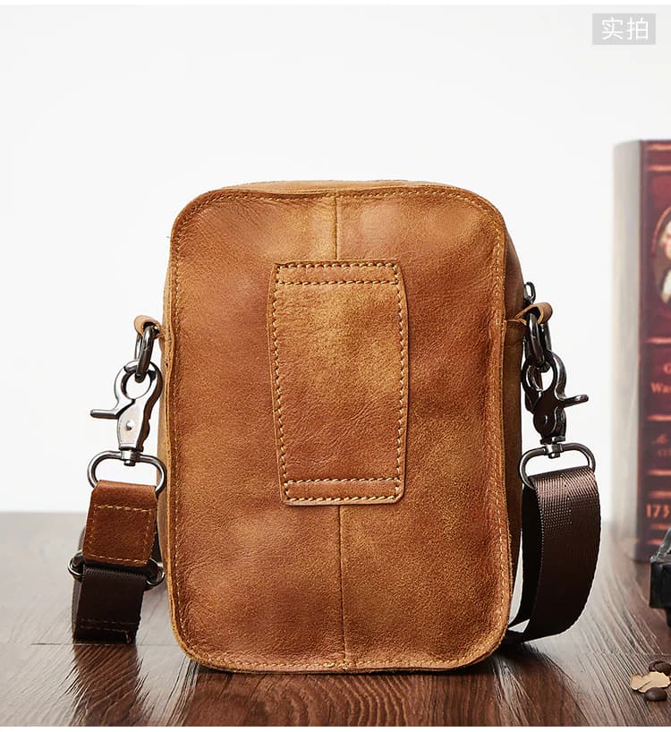 کیف دوشی چرم طبیعی مدل Shoulder Bag 25 | سیلوا چرم — تصویر ۳