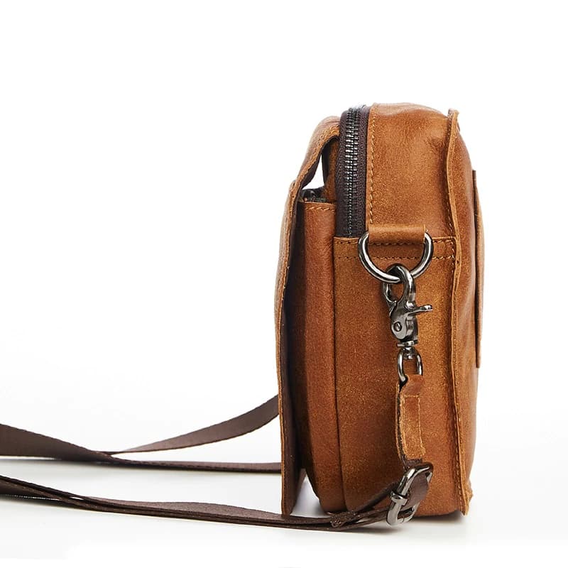 کیف دوشی چرم طبیعی مدل Shoulder Bag 25 | سیلوا چرم — تصویر ۸