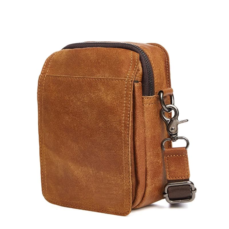 کیف دوشی چرم طبیعی مدل Shoulder Bag 25 | سیلوا چرم — تصویر ۵