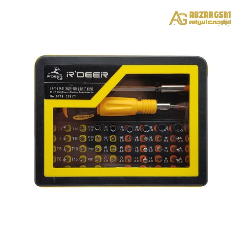 ست پیچ گوشتی 53 تکه RDEER مدل 9171 — تصویر ۲