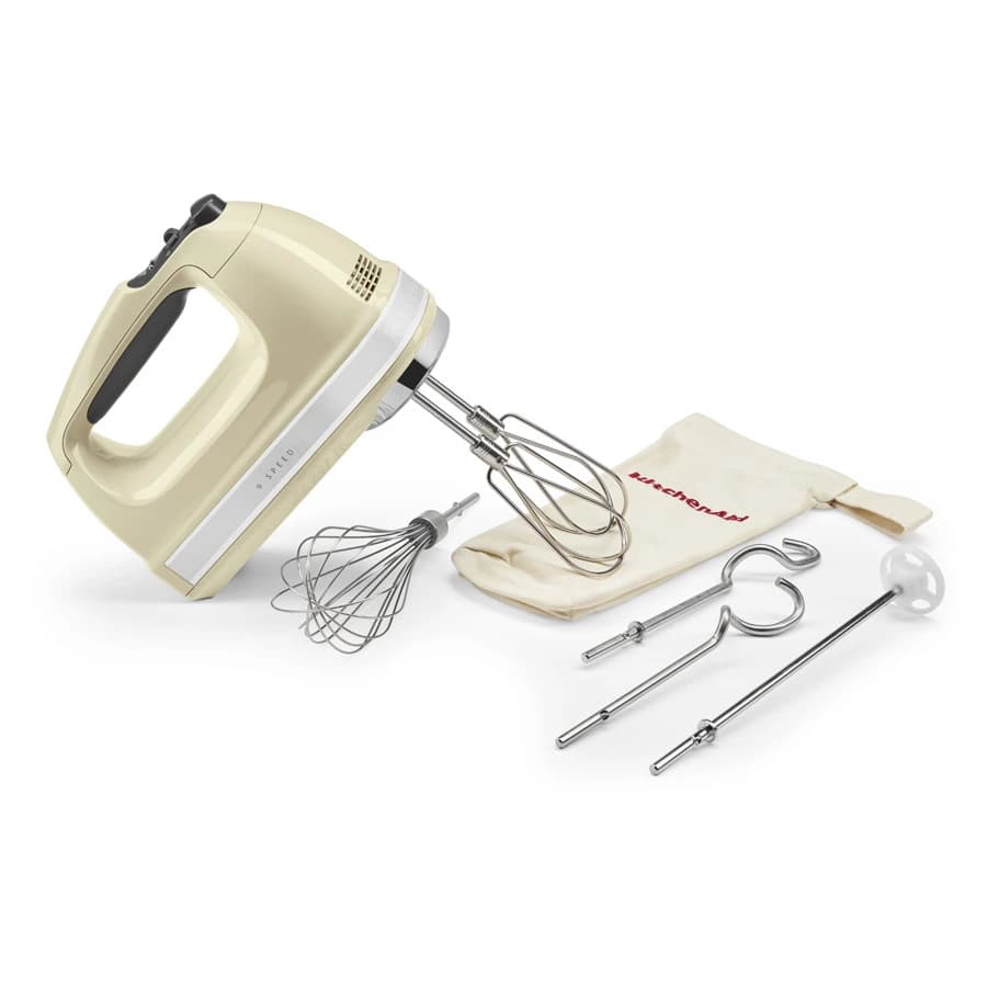 همزن دستی 9 سرعته کیچن اید رنگ کرم مدل KitchenAid 5KHM9212