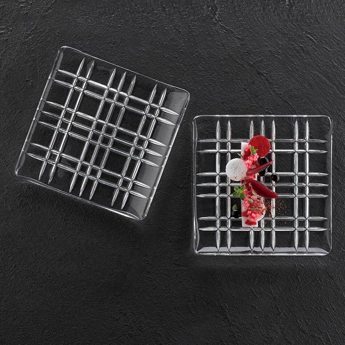 پیش دستی 2 پارچه ناخمن مدل Nachtmann Square plate 14 cm — تصویر ۴