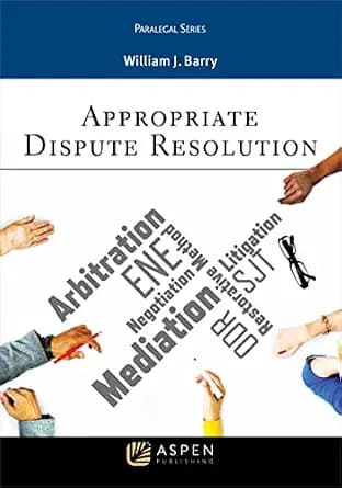 و دانلود نسخه کامل کتاب زبان اصلی Appropriate Dispute Resolution (Aspen Paralegal Series) | دانلود کتاب خارجی