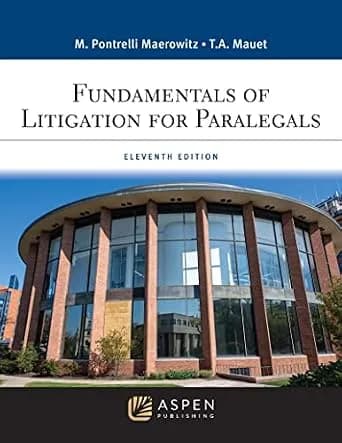 و دانلود نسخه کامل کتاب زبان اصلی Fundamentals of Litigation for Paralegals (Aspen Paralegal Series) | دانلود کتاب خارجی