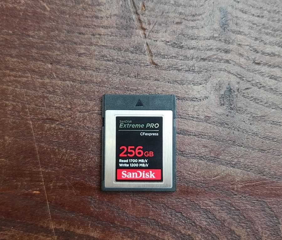 کارت حافظه CF Exoress Type B ظرفیت 256GB برند Sandisk سرعت 1700MB/S دست دوم — تصویر ۲