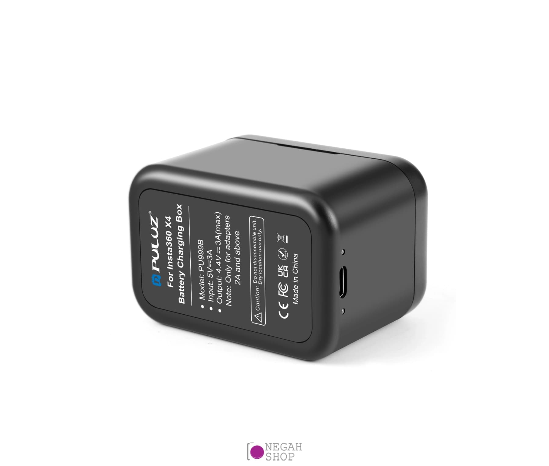 شارژر باتری دوربین Insta360 X4 مدل Puluz PU999B — تصویر ۵
