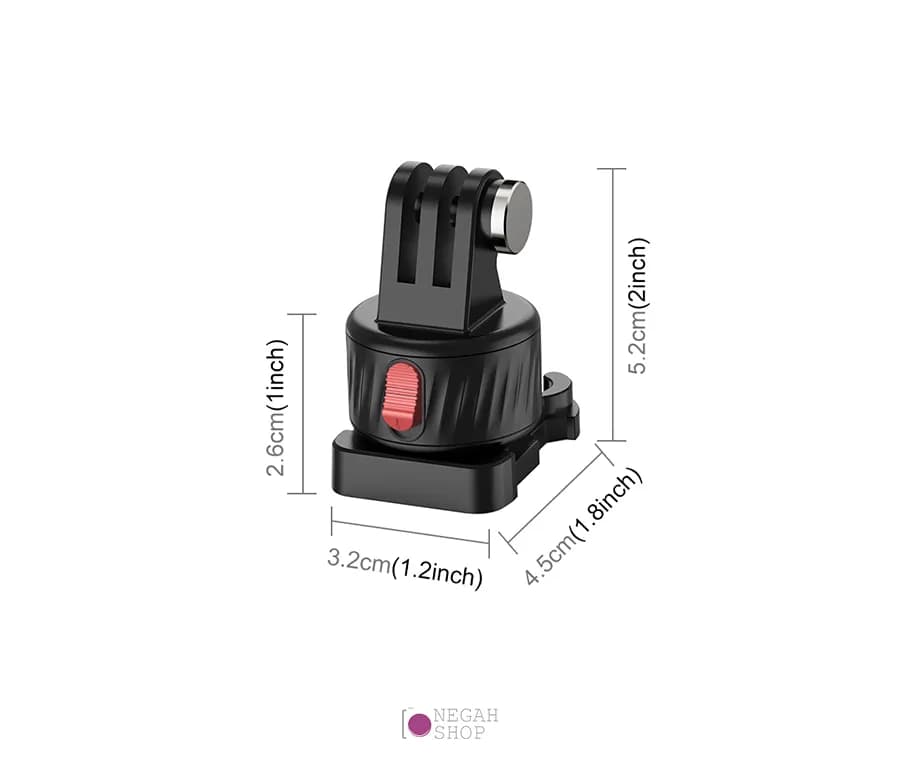 آداپتور مگنتی پایه دار دوربین ورزشی Puluz PU707B — تصویر ۳
