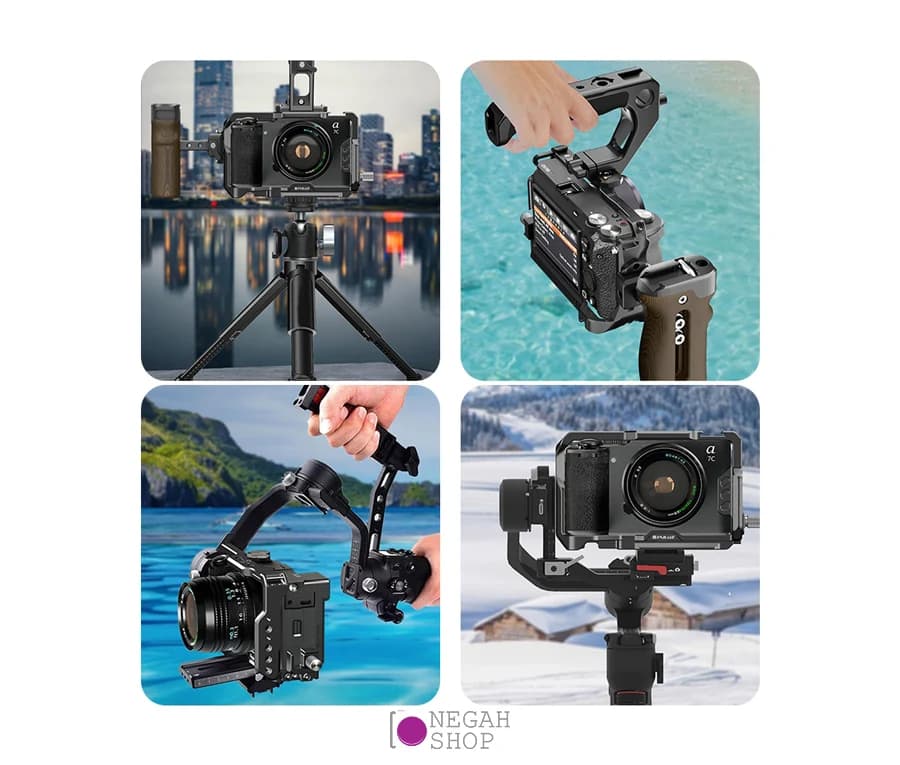 کیج دوربین سونی Puluz PU3217B مناسب Sony Alpha 7C II/Alpha 7CR — تصویر ۳