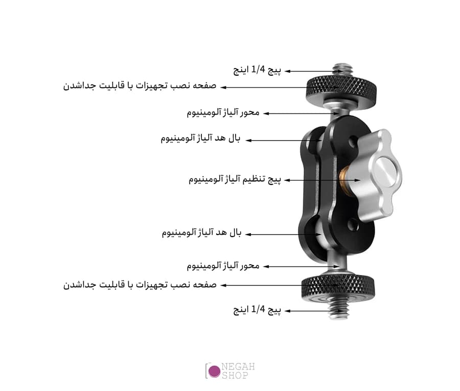 براکت بازویی چند منظوره اتصال تجهیزات Bexin TM-2 — تصویر ۳