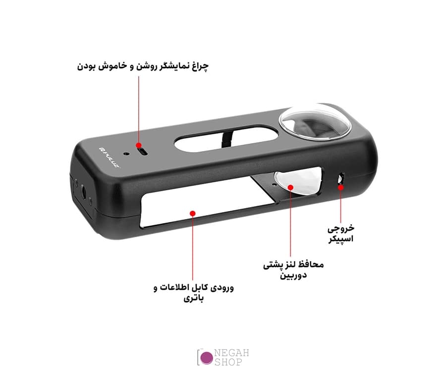 کیج فلزی دوربین Insta360 X4 پلوز مدل Puluz PU990B — تصویر ۶