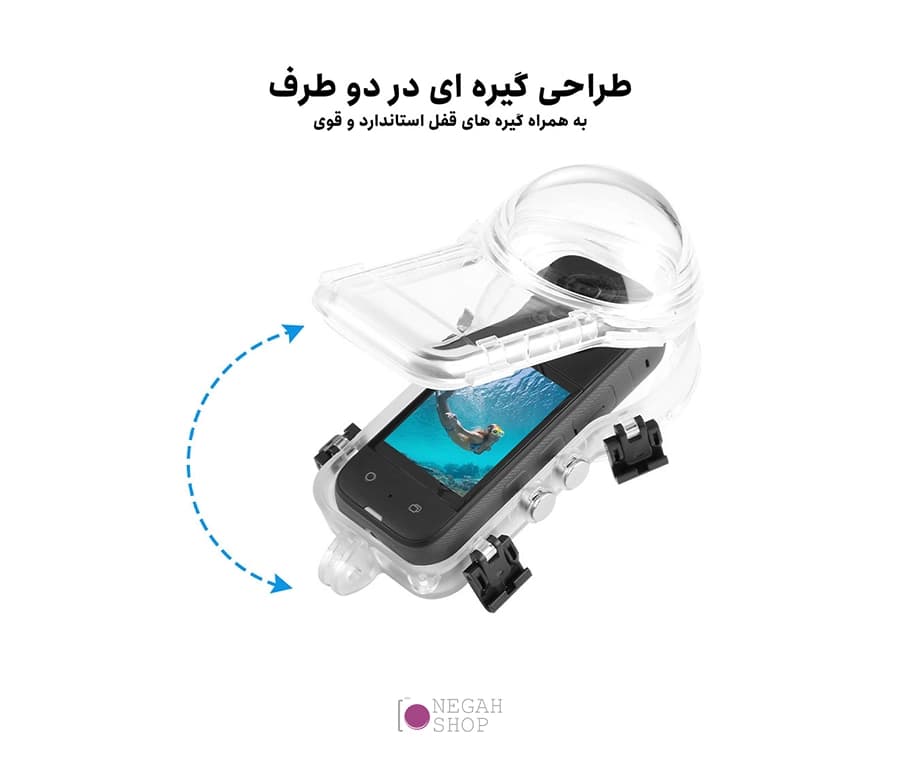کاور محافظ غواصی دوربین Insta360 X4 پلوز مدل Puluz PU977T — تصویر ۵