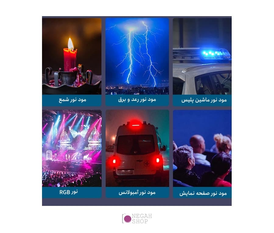 نور RGB مامن Mamen M1SE — تصویر ۷