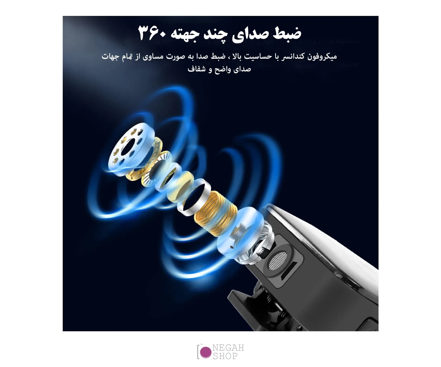 میکروفون بی سیم PULUZ PU3153B — تصویر ۶