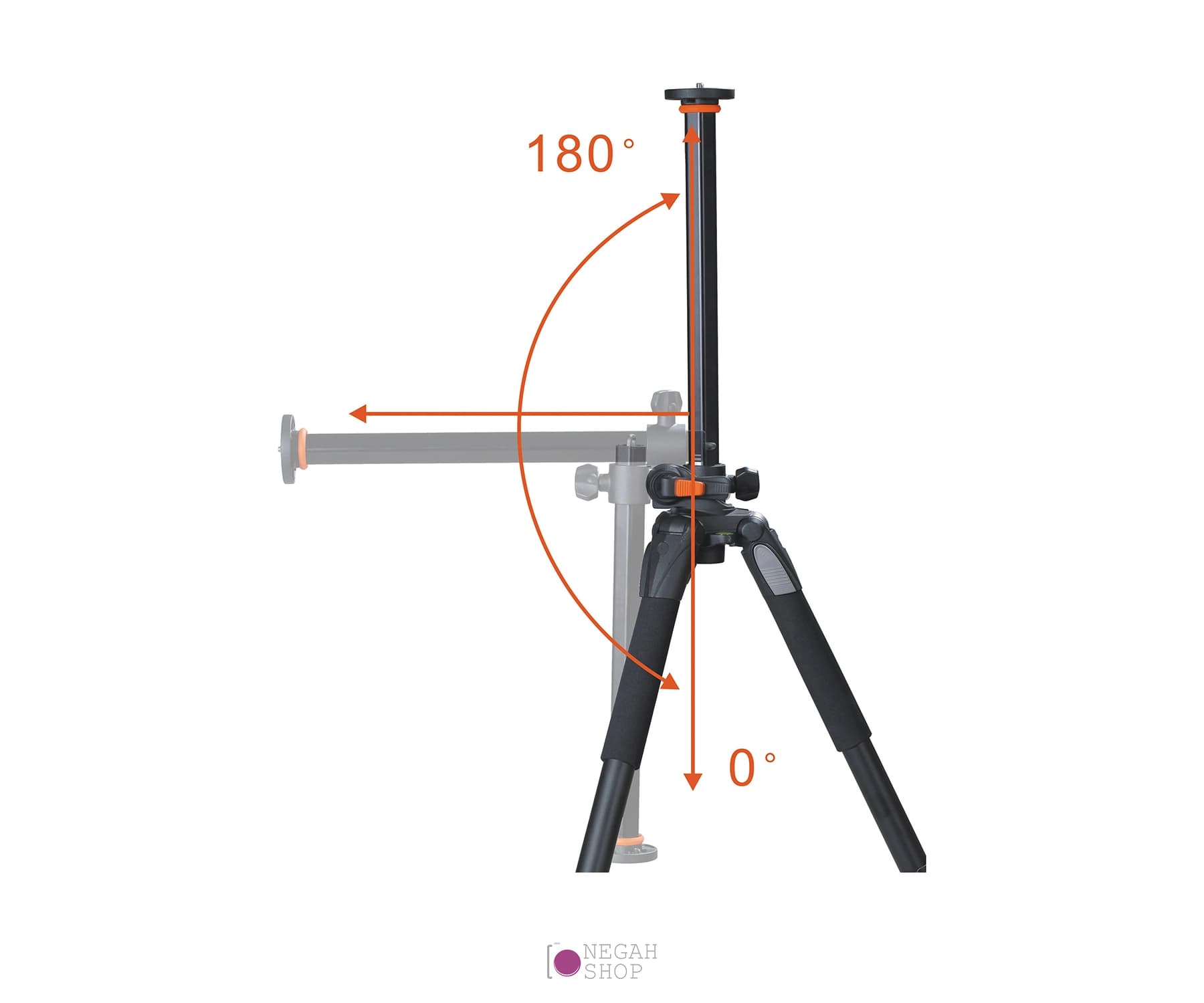 سه پایه عکاسی افقی Vanguard alta pro 263 AP بدون هد — تصویر ۳
