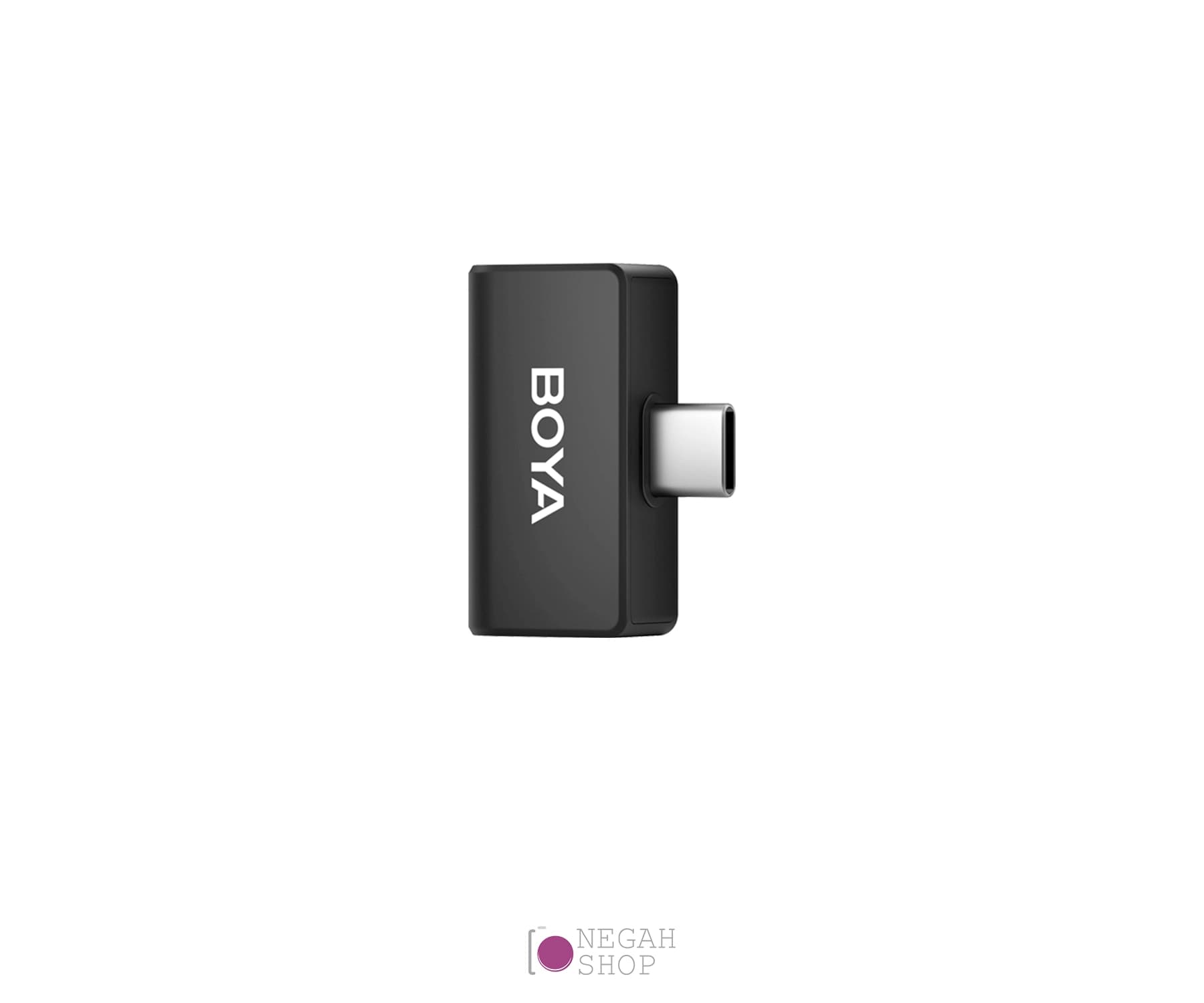 میکروفون بی سیم دو کاناله Boya Omic-U Type C مشکی — تصویر ۵