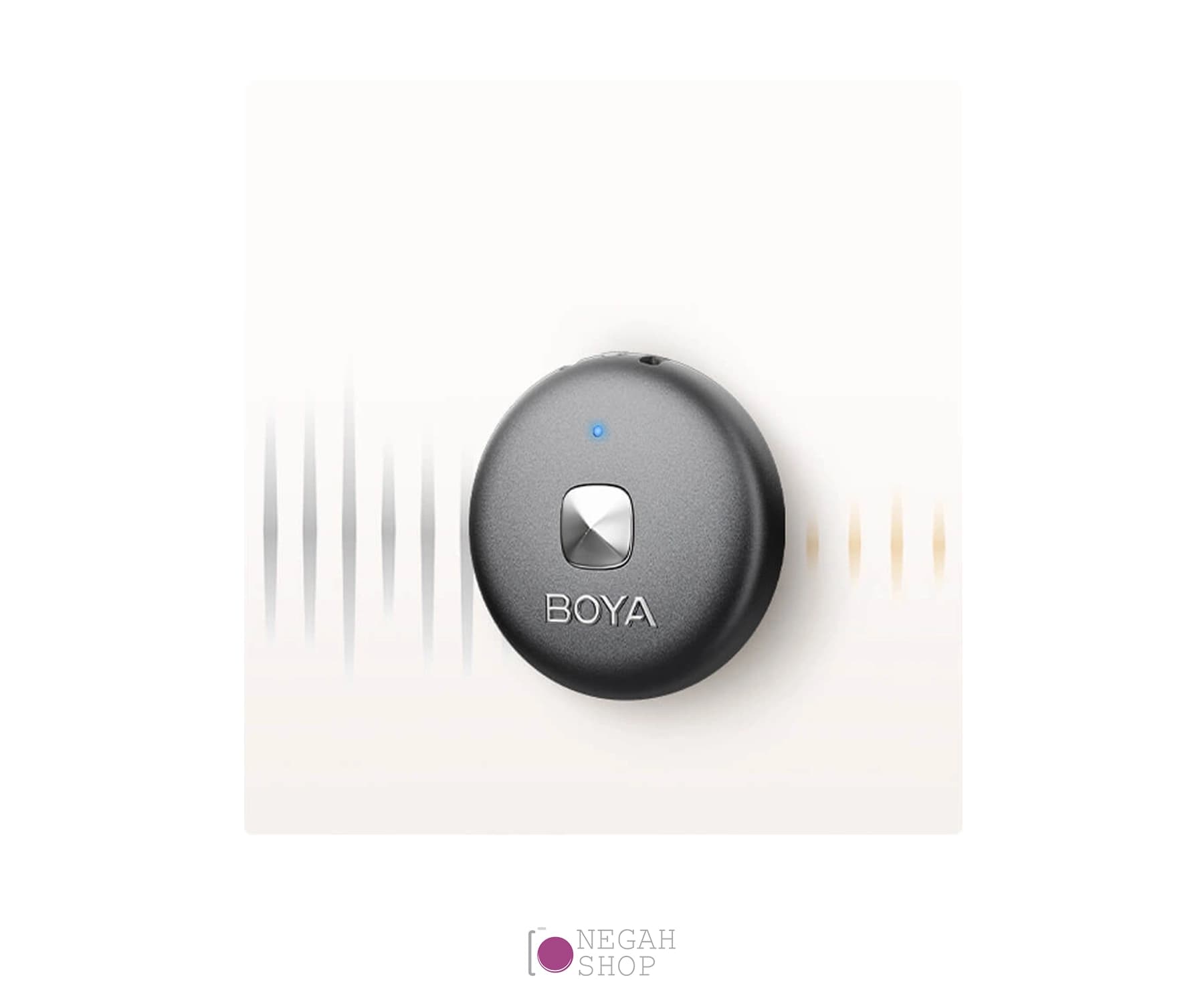 میکروفون بی سیم دو کاناله Boya Omic-U Type C مشکی — تصویر ۶